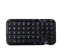 PUSOKEI Mini Tastiera Bluetooth, Tastiera QWERTY a 49 Tasti, Portatile Wireless Ultrasottile Ricaricabile, Doppia modalità Cablata/wireless per Telefono, Tablet, Laptop (Nero retroilluminato)