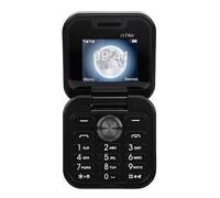 PUSOKEI Mini Telefono a Conchiglia, Doppia SIM 2G gsm, Telefono Cellulare per Anziani Facile da Usare Sbloccato con Display HD da 1,77 Pollici, Altoparlante e Pulsanti Grandi, (Black)