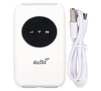 PUSOKEI Modem WiFi 5G Sbloccato, Alta velocità 300 Mbps, Slot per Scheda SIM, Batteria da 3200 mAh, Connessione Fino a 10 Dispositivi, per Viaggi, Streaming Live All'aperto