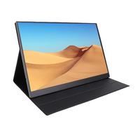 PUSOKEI Monitor Portatile, Monitor da Gioco FHD 4K USB C da 16 Pollici, Display per Computer HDR IPS con Custodia Protettiva e Altoparlanti, Monitor Esterno per Telefono PC Portatile