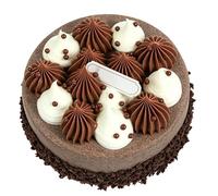 PUSOKEI Puntello Realistico per Torta Al Cioccolato |Modello di Torta di Compleanno Finta da 4 Pollici per Decorazioni da Esposizione (1PCS)