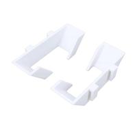 PUSOKEI Rack di Stoccaggio Durevole per Montaggio a Parete per Racchetta da Tennis per Recinzione del Campo 2 Pezzi per Giocatori di Tennis Dimensioni in Plastica 2,24x1,97x1,57 Pollici (White)