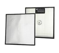 PUSOKEI Riflettore di Luce 9,4x9,4", Cartone Riflettente Flessibile, Diffusore di Luce Fotografico Multidisco con Foro Posteriore da 1/4" e Supporto Pieghevole, per Studio e Fotografia (SILVER)