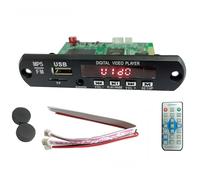 PUSOKEI Scheda di Decodifica Audio Bluetooth MP3 WMA, Lettore di Moduli di Decodifica Digitale Senza Perdite con Display LCD e Telecomando per Altoparlante per Auto