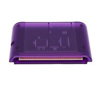 PUSOKEI Scheda di Gioco 4000 in 1 per Console retrò Mega Drive, Cassetta di Giochi MD con Scheda TF da 8 GB Integrata, Funzione Pausa con un Tasto, per Giochi Mega Drive, Mas (Viola trasparente)