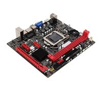 PUSOKEI Scheda Madre Desktop LGA1155 DDR3, Scheda Madre da Gioco Compatta I7 I5 I3 M ATX, Scheda di Rete SATA3.0x1 SATA2.0x3 PCI E8Xx1 100M, Scheda Madre Computer PCB B75M 16GB