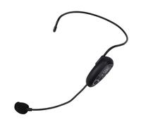 PUSOKEI Siste ma Microfonico con Cuffia Wireless 2.4G, Microfono Portatile Indossato con Testa UHF con Spina da 3,5 Mm e 6,35 Mm, per Guida Turistica Didattica Fitness Altoparlante (1 a 1)