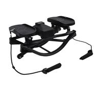 PUSOKEI Step per Scale con Fasce Elastiche per Glutei e Cosce | Attrezzatura compatta per palestra domestica, monitor con display digitale, allenamento con step machine silenzioso, pedale