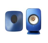 PUSOKEI Supporto per Altoparlante da Tavolo per Altoparlante HiFi Wireless KEF LSX II, Antiscivolo e Riduzione delle Vibrazioni, Base da Tavolo di Supporto per Altoparlanti in Metallo (BLUE)