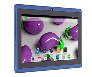 PUSOKEI Tablet per Bambini, Tablet PC da 7 Pollici, Processore Quad, 512 MB di, Rom 8 GB, Schermo di Protezione per Gli Occhi, Wi-Fi, Doppia Fotocamera, Didattica, Giochi, per