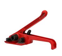 PUSOKEI Tenditore Manuale per Reggia Rosso Senza Sigillo |Strumento di Rilegatura Combinato per Taglierina per Nastro PET PP da 16-19 Mm (rosso)