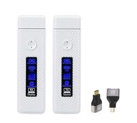 PUSOKEI Trasmettitore e Ricevitore HDMI Wireless, Output di Ingresso 1080p di Decodi 4K, Kit Extender HDMI, 2,4 G 5G per Video e Audio da Monitorare Dalla Scatola TV Proiettore PC (Controller