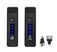 PUSOKEI Trasmettitore e Ricevitore HDMI Wireless, Output di Ingresso 1080p di Decodi 4K, Kit Extender HDMI, 2,4 G 5G per Video e Audio da Monitorare Dalla Scatola TV Proiettore PC (Controller nero)