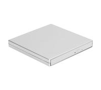 PUSOKEI unità Dvd Esterna, Lettore Dvd Portatile USB 2.0 per Masterizzatore CD Rom, Driver per Disco Ottico Ultra Sottile per PC Desktop Portatile (Silver)