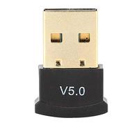 PUSOKEI USB Bluetooth 5.0 Adapter, Low-Power Wireless Music Stereo Receiver for Desktop, Laptop, Mouse, Keyboard, Printers, Headsets, Speakers