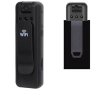PUSOKEI Videocamera per il Corpo, Clip Cam HD 1080P con Registrazione Audio e Video, Ampio Angolo di 155°, Rotazione di 180°, Videocamera Indossata Sul Corpo Supporta la Visione Notturna