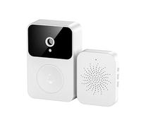 PUSOKEI Videocitofono Intelligente con Campanello, WiFi 2.4G (WHITE)