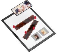PUSOKEI Visualizzatore di Diapositive Light Box, luminosità Continua Regolabile, Ultra Sottile, Scanner con Pannello Luminoso Alimentato Tramite USB per la Scansione di Negativi di