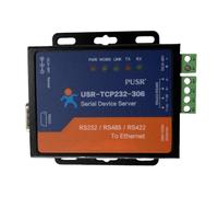 PUSR USR-TCP232-306 - Convertitore seriale Ethernet, LAN TCP/IP a RS232/RS485/RS422 con ampio alimentatore CC da 5-36 V, supporto client HTTPD