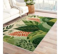 PUSRDEO Tappeto con Motivi Surreali e Piante Mangrovia Resistente All'Usura Per Soggiorno Cucina Balcone Facile Da Pulire(Blu)-180x270cm