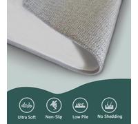 PUSRDEO Tappeto con Stile Contemporaneo e Trame Uniche Fiore Tappeto Per Aula Studio Dormitorio Lavabile In Lavatrice Durevole Pratico(Verde)-120x150cm