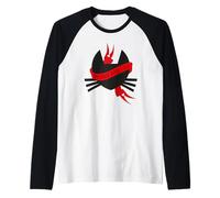 Pussy Deluxe Cat Banner Maglia con Maniche Raglan