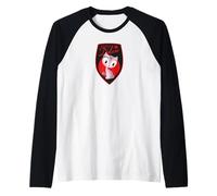 Pussy Deluxe Shield Pink Cat Maglia con Maniche Raglan
