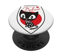 Pussy Deluxe Shield Pink Star Eyes Cat PopSockets PopGrip Adesivo