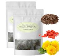 Pustuep Dandelion Tea, Dandelion Wolfberry Tea Organic, Goji Berry Chrysanthemum Tea, Dandelion Root Tea (2 Bag)