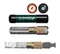 Put-Butts Spegni Sigaro Singolo per Toscano Made in Italy Mod. L 080 REMOVER - Interno Estraibile per Pulizia e sua DURATA, Tappo Visore - Per Toscano, per Toscanelli, Portasigari - English Green
