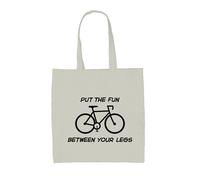 Put il Divertimento Tra Gambe (Ciclismo) - Borsa Tote IN Tela - Bicicletta
