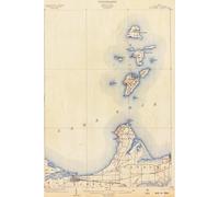 Put-in-Bay Map Journal: Vintage Map Notebook