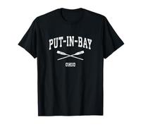 Put-in-Bay Ohio Vintage Nautico Paddles Sport Remi Maglietta