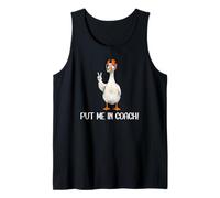 Put Me in Coach Dad Football Goose Duck Football Game Day Canotta