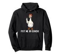 Put Me in Coach Dad Football Goose Duck Football Game Day Felpa con Cappuccio