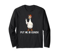 Put Me in Coach Dad Football Goose Duck Football Game Day Maglia a Manica