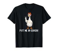 Put Me in Coach Dad Football Goose Duck Football Game Day Maglietta
