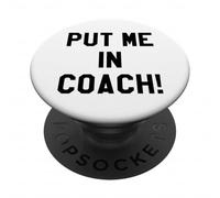 Put Me In Coach Dad Football Tailgate Game Day Football Mom PopSockets PopGrip Adesivo