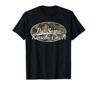 Put Some Kimchi On It Korean Food Camo Design Maglietta