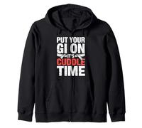 Put Your Gi On It's Cuddle Time Jiu Jitsu Love Jokes |- Felpa con Cappuccio