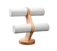 Puthernm 1 Pz Staffa per Espositori per Gioielli In Legno Massello A 2 Strati per Espositori per Gioielli 3