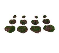 Puthernm 12 Pezzi di Muschio Artificiale Rocce Decorative, Finte Rocce Artificiali, Finte Decorazioni di Muschio per Decorazioni da Giardino Composizioni Floreali DIY