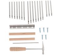 Puthernm 17Keys Kalimba Kit DIY Thum Piano Parti di Ricambio con Chiavi Bridge Tuning Hammer Kit Kalimba Accessori