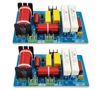 Puthernm 2 PC PA-2A Altoparlante A 2 Vie Crossover Alti + Subwoofer per Puri 450W Divisore di Frequenza Filtri PCB Blu Fai da Te + Componenti Elettronici Fai da Te per la Casa