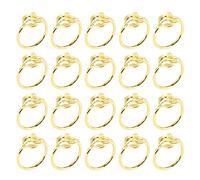 Puthernm 20 Anelli di Tovagliolo Foglia D' - di Tovagliolo D' per Tovaglioli da Tavola - Anelli di Tovagliolo di Festa Anelli di Tovagliolo Autunnale per La Festa