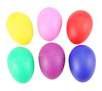 Puthernm 24 Pezzi Egg Shaker Set Uova di Pasqua Maracas Uova Musical Eggs Uova di Plastica per Pasqua per Feste Forniture per Feste Giocattoli Musicali, 6 Colori