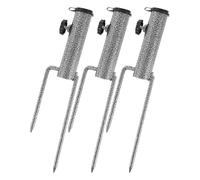 Puthernm 3 Pezzi di Supporto per Ombrellone A Spirale Regolabile per Impieghi Gravosi, per Ombrellone da Patio, Ancoraggio In Acciaio