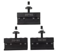 Puthernm 3 Pezzi Portautensili Cambio Rapido Tornio Tornio di Troncatura, 2 Pezzi 250-001 e 1 Pezzo 250-002