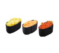 Puthernm 3 Pezzi Simulazione Sushi Falso Onigiri Decorazione Decorazione in Miniatura Campione Alimentare Modello Alimentare Realistico in Plastica
