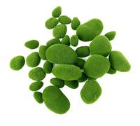Puthernm 32PZ 5 Dimensioni Muschio Artificiale Rocce Decorative Palle di Muschio Verde Falso Muschio Decor per Composizioni Floreali Giardini